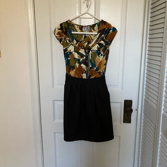 Colourful Silk and Tweed Dress - Picture 2 of 6